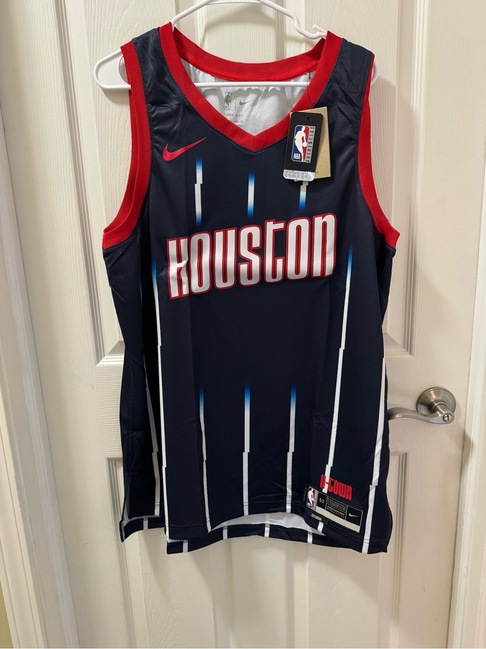 Houston Rockets Jersey Mens XL  Blue NBA Basketball H-Town Nike City Edition